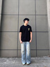 Lee Srtroi白色寬松短袖t恤男士夏季純棉重磅2025新款青少年情侶半袖上衣服 珍珠白 XL 約140-160斤可穿 曬單實(shí)拍圖