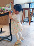 優(yōu)奇小碎花女寶寶公主裙夏季薄款莫代爾嬰兒夏裝裙子一周歲連衣裙 兔兔花園 90 曬單實(shí)拍圖