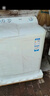 海爾（Haier）小神螺洗衣機半自動(dòng)雙桶雙缸家用大容量強勁動(dòng)力防鼠底座漏電保護操作簡(jiǎn)單老式波輪洗衣機國家補貼 12公斤+動(dòng)力強勁+噴淋漂洗+帶腳輪 曬單實(shí)拍圖