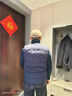 雅鹿男士羽絨馬甲2025年秋冬季新款爸爸輕薄背心外穿大碼內膽坎肩 680霧藍 XL 推薦125-145斤 曬單實(shí)拍圖