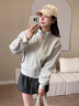 美力城飛行夾克男女同款外套春夏2025新款戶外運(yùn)動(dòng)潮流夾克 白色 XL 曬單實(shí)拍圖