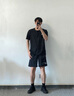 安踏（ANTA）運(yùn)動(dòng)套裝男冰絲速干T恤短褲男士衣服休閑春夏季薄款足球服籃球服 基礎(chǔ)黑/基礎(chǔ)黑【速干】 XL 曬單實(shí)拍圖