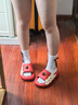chedoir2025新款鴛鴦蘋(píng)果拖鞋女夏季室內戶(hù)外舒適情侶一字拖鞋男 紅蘋(píng)果 36-37 【適合36-37碼】 曬單實(shí)拍圖