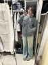 浪莎牛仔褲女2025新款水洗漸變破洞闊腿褲女美式復古寬松垂感拖地褲 曬單實拍圖