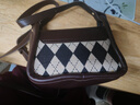 酷奇袋鼠法國小眾包包女2023七夕潮質(zhì)感時(shí)尚復古馬鞍包單肩百搭ins斜挎包 咖啡配菱格(無(wú)掛件) 小包 曬單實(shí)拍圖