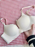 WICKLE輕奢品牌女士內(nèi)衣女小胸聚攏顯大加厚蜜桃杯收副乳上托無痕文胸罩 豆沙 70A /32A 曬單實(shí)拍圖