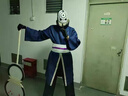 帶土白面具cos服火影忍者宇智波團(tuán)扇cosplay曉組織衣服白面具鞋 扇子+1.5米鏈子+繃帶+背帶 曬單實拍圖
