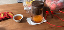 頂壺（DESKPOT）無(wú)桿玻璃內膽飄逸杯磁吸泡茶壺茶水分離懶人泡茶神器耐高溫沖茶壺 【透灰短嘴款】+300w加熱底座 曬單實(shí)拍圖