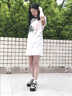 樂(lè)雅秀水彩涂鴉無(wú)袖背心連衣裙夏女寬松慵懶風(fēng)休閑簡(jiǎn)約t恤裙中長(zhǎng)款裙子 白色-涂鴉連衣裙 M 建議【105斤內(nèi)】 曬單實(shí)拍圖