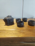 澤名家便攜式紫砂旅行茶具套裝戶外快客杯一壺四杯車載陶瓷家用茶壺定制 紫砂祥龍-【1壺4杯】 曬單實(shí)拍圖