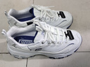 斯凱奇（Skechers）老爹鞋四季綠色休閑舒適運動(dòng)百搭厚底熊貓鞋女鞋99999863 白色/海軍藍色/WNV 36.5 曬單實(shí)拍圖