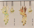 【全網(wǎng)低價(jià)】張小鳳書(shū)簽中國(guó)風(fēng)古風(fēng)創(chuàng)意生日禮物 毛筆文房四寶書(shū)房擺件 鳳之靈·銅書(shū)簽 旭鳳青鸞（兩片） 曬單實(shí)拍圖
