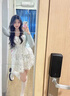 FSHE藍色碎花吊帶連衣裙女夏季2025新款蛋糕裙小個子套裝兩件套 藍色碎花裙+藍色開衫 L 曬單實拍圖