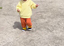 嘟嘟家兒童秋季衛衣套裝男童休閑上衣長(cháng)褲女童針織兩件套寶寶長(cháng)袖秋裝潮 橘色 90 曬單實(shí)拍圖