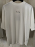 VETEMENTS【明星同款】重磅純棉100%男女士寬松短袖t恤高檔輕奢潮牌上衣 乳白 L 曬單實(shí)拍圖