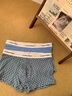 Calvin Klein內衣【明星同款摩登引力帶】25夏男兩條ck棉質(zhì)防夾臀內褲男NB4391 VZ6-風(fēng)暴藍/字母藍 2條 L 曬單實(shí)拍圖