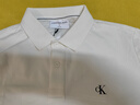 Calvin KleinJeans夏季男士字母商務(wù)休閑通勤ck純色修身翻領(lǐng)短袖T恤POLO衫 YBI-牛乳白 M 曬單實(shí)拍圖