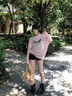 ICH MODE罩衫女美式白色長(zhǎng)袖T恤女2025年新款夏季休閑上衣物理防曬t恤小衫 粉色 XL 曬單實(shí)拍圖