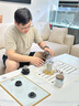 颯望德國品質(zhì)磁彈泡茶杯水杯男士茶水分離Tritan大容量便攜磁吸夏天 【Tritan】黑色 800ml 曬單實拍圖