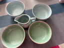 涵青堂青瓷冰裂紋餐具陶瓷碗家用龍泉中式哥窯米飯碗盤(pán)子筷架勺子組合 5英寸米飯碗(哥窯梅子青) 開(kāi)片 曬單實(shí)拍圖