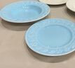 Wedgwood[11.11保價(jià)]威基伍德歡愉假日餐具套組陶瓷碗盤(pán)餐套單人碗盤(pán) 歡愉假日23cm深盤(pán)(藍+白) 4頭 曬單實(shí)拍圖