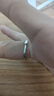 中國黃金蝴蝶結(jié)情侶戒指一對男女足銀對戒七夕情人節(jié)禮物送女友老婆生日 足銀蝴蝶結(jié)之戀對戒【京速達】 曬單實拍圖