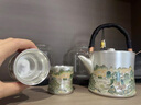 境坊間鎏銀錦彩山谷一壺二杯套組中式功夫茶具泡茶壺茶杯整套禮盒裝 鎏銀錦彩山谷套組 曬單實(shí)拍圖