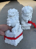 漢白玉石獅子一對石雕小獅子迷你故宮獅擺件家用看大門口墓前 精雕高迷你小獅子一對 10cm 曬單實(shí)拍圖