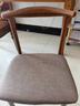 樹(shù)浩餐椅鐵藝牛角椅餐廳靠背餐桌椅子家用現代簡(jiǎn)約仿實(shí)木客廳書(shū)桌凳子 【升級加固】胡桃色+咖色棉麻 曬單實(shí)拍圖