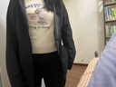 MJ STYLE修身撞色長袖T恤女2025秋季新款緊身拼接設計親膚打底衫內(nèi)搭上衣 曬單實拍圖