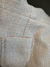 布克兄弟（BrooksBrothers）女士25春夏新款小香風(fēng)毛邊金銀絲連衣裙 6020-粉色 S 6 曬單實(shí)拍圖