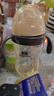 貝因愛（BEIYINAI）PPSU廣口嬰兒滑蓋奶瓶鴨嘴吸管杯學(xué)飲杯6個(gè)月以上寶寶喝水喝奶杯 【奶瓶+水杯頭】 300ml 納米銀色 曬單實(shí)拍圖