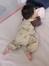 巴厘小豬女寶寶背帶褲套裝2025新款春季純棉兒童兩件套森系小清新女童春裝 枇杷滿翠 80 曬單實(shí)拍圖