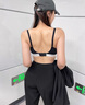 運(yùn)動內(nèi)衣女小胸聚攏無鋼圈背心收副乳防下垂無痕可外穿文胸罩套裝 黑色套裝 M 推薦75B 75C 75D的小姐姐 曬單實(shí)拍圖