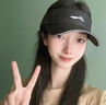 李寧（LI-NING）帽子跑步空頂帽女羽毛網(wǎng)球遮陽帽戶外運動防曬帽男登山馬拉松速干 黑色【反光logo-輕盈透氣】 曬單實拍圖