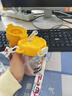 啟諾蠟筆小新水杯可愛(ài)小巧玻璃水杯女生高顏值學(xué)生超萌吸管杯子送禮物 黃色300ml 曬單實(shí)拍圖