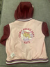Teenie Weenie小熊童裝24秋季女寶寶連帽可拆卸棒球服外套 酒紅色 110 cm 曬單實(shí)拍圖
