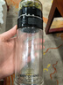 富光玻璃杯茶水分離杯大容量水杯雙層玻璃茶杯耐高溫男士泡茶杯子便攜 黑色【獨立茶倉+車載款】 290ml 曬單實拍圖