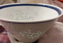 富玉餐具碗盤散件中式釉中彩家用餐具自由搭中國風(fēng)玲瓏瓷碗碟菜盤子 青韻 5寸斗笠飯碗 曬單實(shí)拍圖