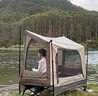 歐因釣魚(yú)帳篷防風(fēng)防雨雙人戶(hù)外速開(kāi)離地帳篷野營(yíng)雙層防暴雨雙人野外釣 卡其色(不含外帳) 曬單實(shí)拍圖