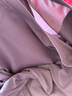 VICTORIATOURIST瑜伽服女寬松長(cháng)袖運動(dòng)上衣透氣跑步健身服普拉提訓練服網(wǎng)紗紫XL 曬單實(shí)拍圖
