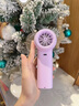 IZW德國靜音手持小風扇便攜式隨身小型噴霧制冷小空調(diào)超高速強力無葉 【組合裝Pro】流光紫+月影黑兩件 0mAh 曬單實拍圖