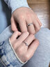 森之戀異地戀純銀戒指男女士情侶對戒表白求婚訂婚戒指紀念日生日禮物 銀白色 免費刻字+代寫(xiě)賀卡+配送證書(shū) 曬單實(shí)拍圖
