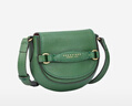 THE BRIDGEThe Bridge/橋牌 【中國限定版】BETTINA手工牛皮小眾單肩馬鞍包 橄欖綠色 曬單實(shí)拍圖