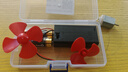 微型130電機(jī)高速小馬達(dá)玩具四驅(qū)車手工迷你實(shí)驗(yàn)aiy直流風(fēng)扇葉套件 [130電機(jī)+紅色3/4風(fēng)扇葉]配5號(hào)電池+盒 曬單實(shí)拍圖