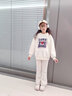 迪士尼女童加絨衛(wèi)衣2024秋冬裝新款洋氣兒童加厚打底衫小女孩圓領(lǐng)上衣 紅色 130 曬單實(shí)拍圖