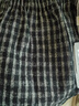 啄木鳥(niǎo)品牌 毛呢千鳥(niǎo)格子半身裙女2025秋冬加絨加厚過(guò)膝中長(cháng)款直筒開(kāi)叉 黑色不加絨 XL 119-131斤 曬單實(shí)拍圖