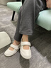 Clarks其樂(lè )Trigenic系列女士新款輕盈舒適三瓣瑪麗珍單鞋 白色 261821234 37.5 曬單實(shí)拍圖