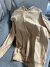 UR冬季新款女裝潮流超寬松棉質(zhì)連帽套頭衛衣UYV440106 卡其 M(M-L) 曬單實(shí)拍圖