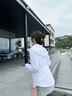 希蘇隆lulu防曬衣白色連帽冰絲女夏季薄款瑜伽服透氣修身防曬服防紫外線 白色 M 曬單實(shí)拍圖